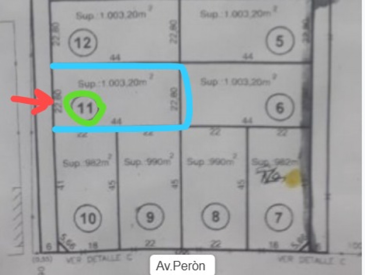 S/Horacio del Carril  a 30 mts Av.Peron