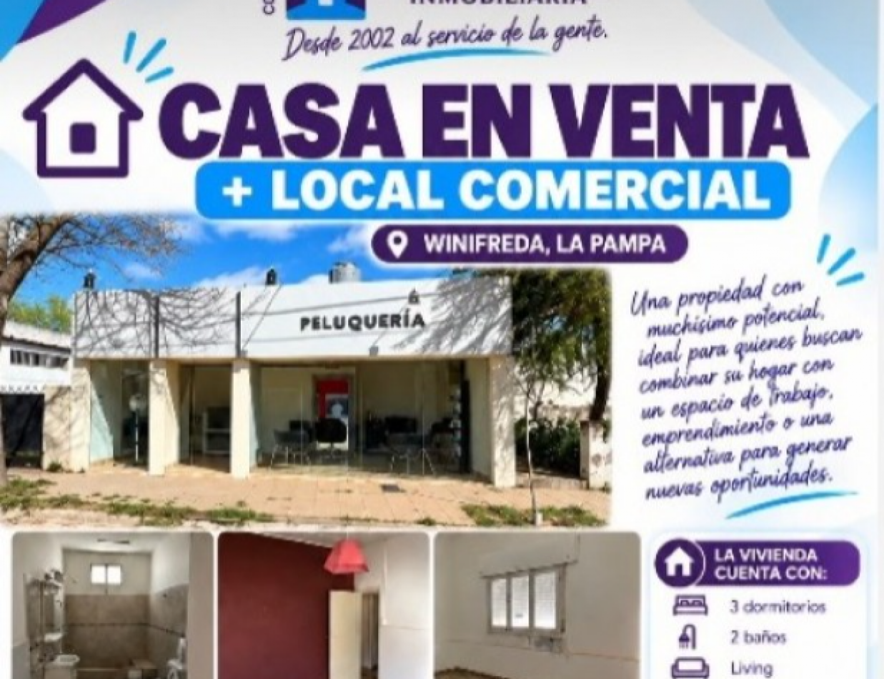 Venta casa Winifreda
